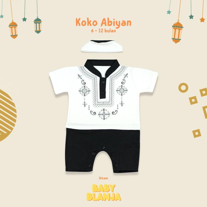 Baju Koko Bayi Laki-Laki Newborn Abiyan Set