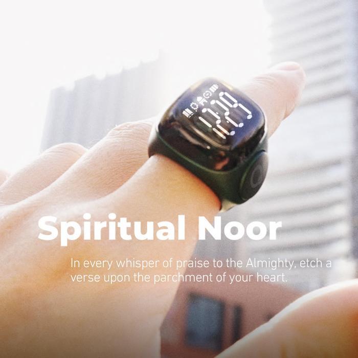 NEW Iqibla Aluminum Alloy Digital Tasbih Iqibla Zikr Ring Iqibla NOOR N01 Cincin Tasbih Digital