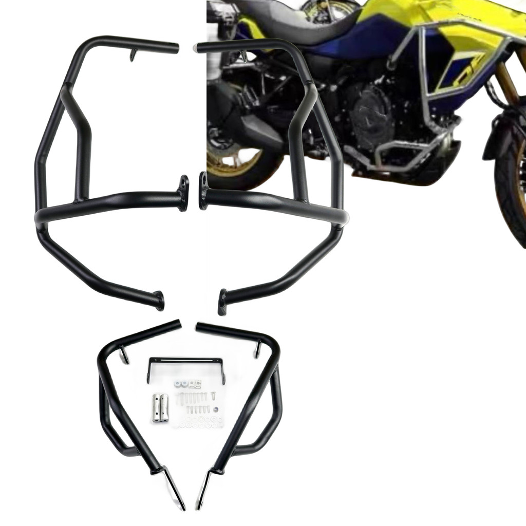 Upper Lower Motor Engine Guard Crash Bar Protector For Suzuki V-Storm 800 De 2023-2024