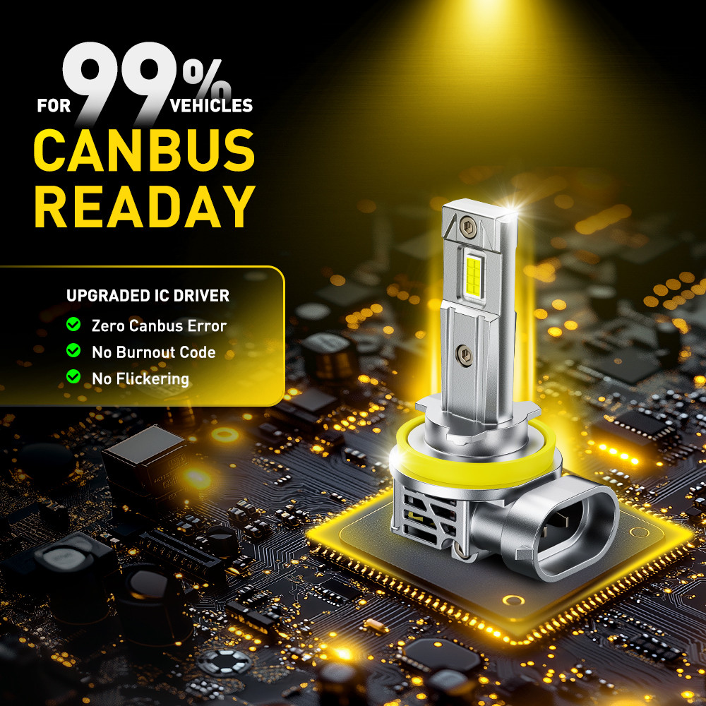 AUXITO 2Pcs H7 H11 Led Canbus H8 HB3 9005 HB4 9006 Led Headlights Mini Max Lumen 30000LM 70W