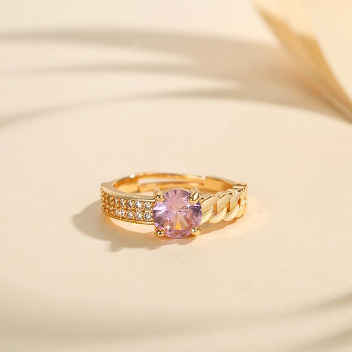 LM572 Cincin Permata Titanium Cincin Wanita Aksesoris Rings