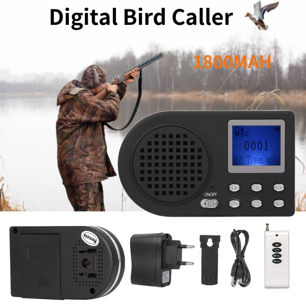 Hunting Claim Digital Bird Caller mp3 with Speaker Outdoor Bird Chirping Amplifier with 300 Meter