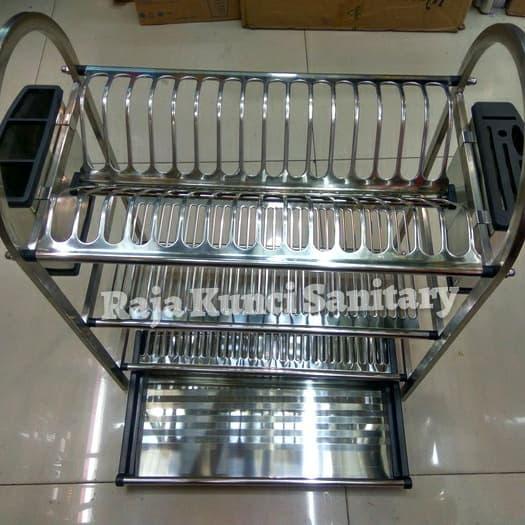 Rak Piring Knokers WDJ 650 Stainless SUS 304 /Rak Piring Stainless 304