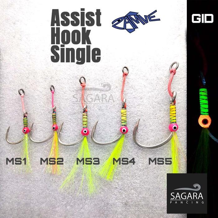 Assist Hook Zamve Assist Hook GID Assist Hook Metal Jig Kail Pancing