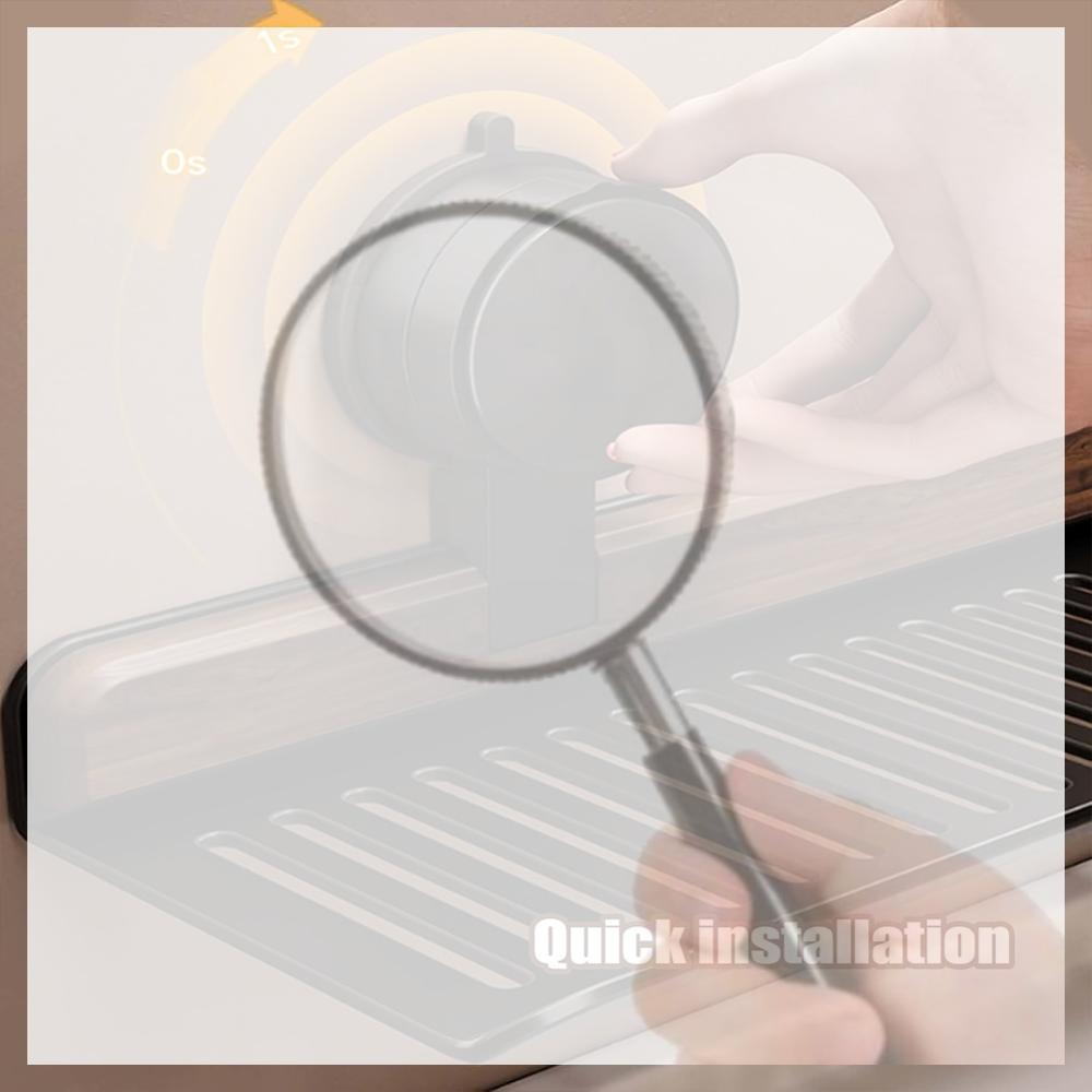 Walnut Suction Cup Bathroom Shelf No Drilling Heavy Duty Storage Rack Over Faucet Sink Rack for