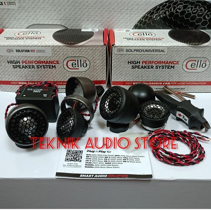 Tweeter Fullrange Cello Solution Pro-Solution Fit Plus Soket Pnp Honda