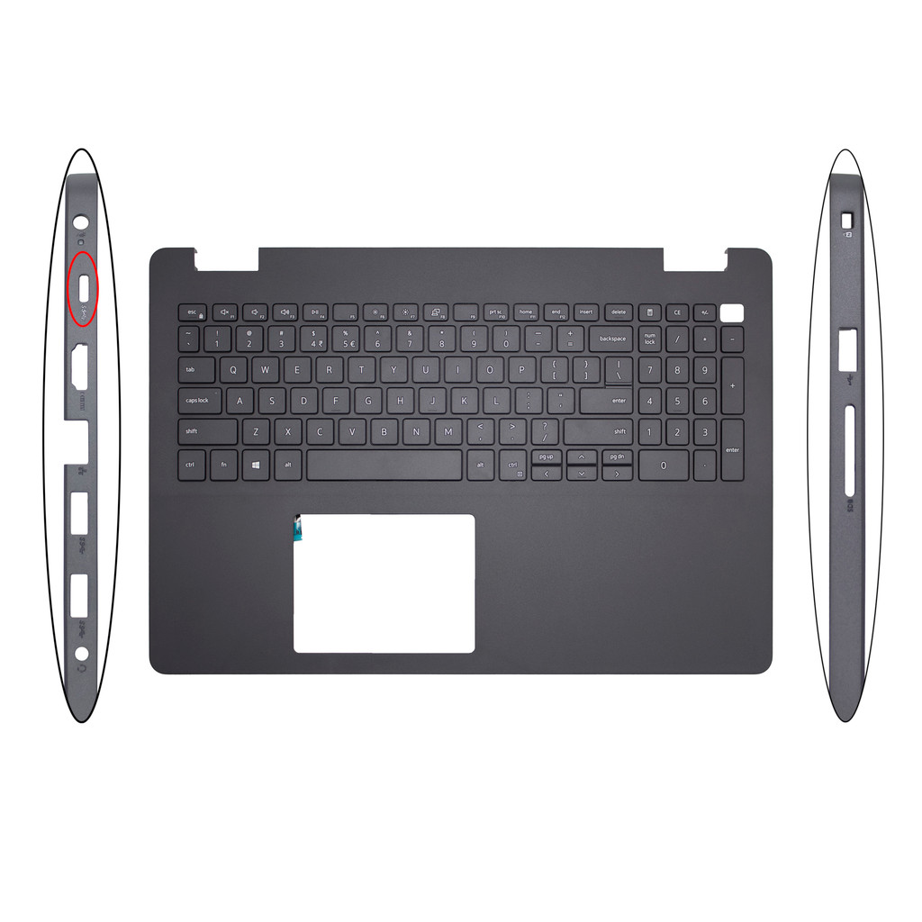 Original New For DELL Inspiron 15 3500 3501 3505 Laptop Palmrest Case Top Keyboard Cover Bottom Case