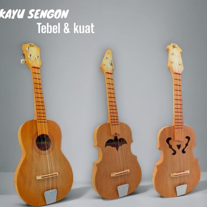 Ukulele/kentrung Pare Kayu sengon - R.A