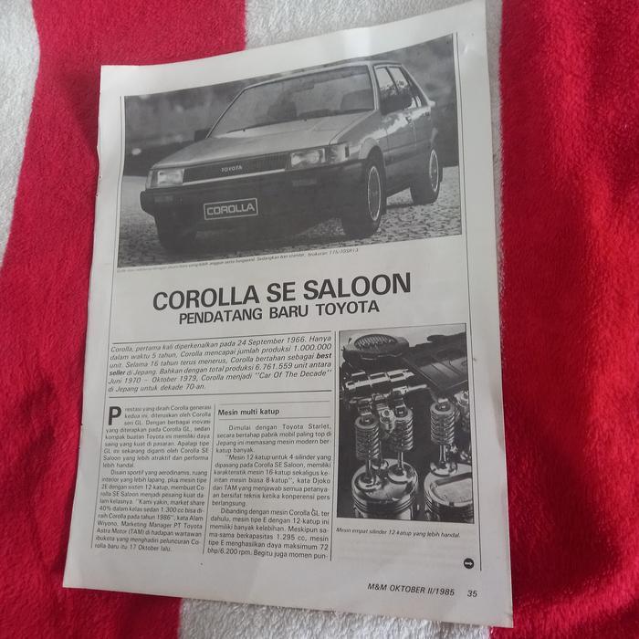 ARTIKEL TOYOTA COROLLA SE SALOON