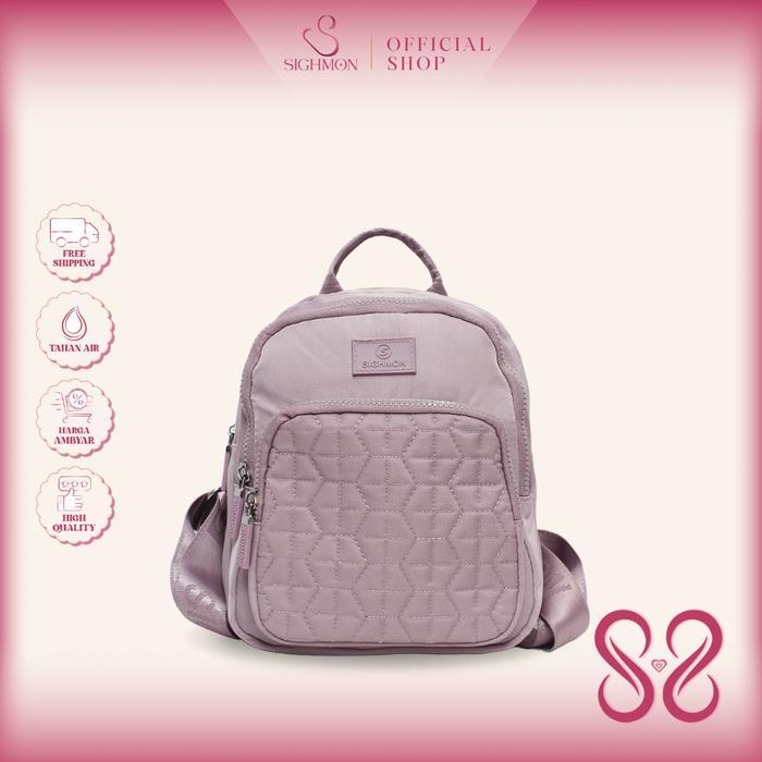SIGHMON - Cruella Bag - Tas Ransel Backpack Wanita Import Tahan Air