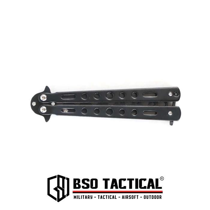 Promo Pisau Tumpul Latihan Balisong Butterfly Trainer 4" Tactical Edc Toys Terjamin