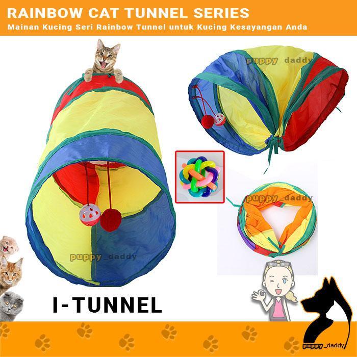 Cat Tunnel Rainbow Series - Mainan Kucing Lorong Pelangi