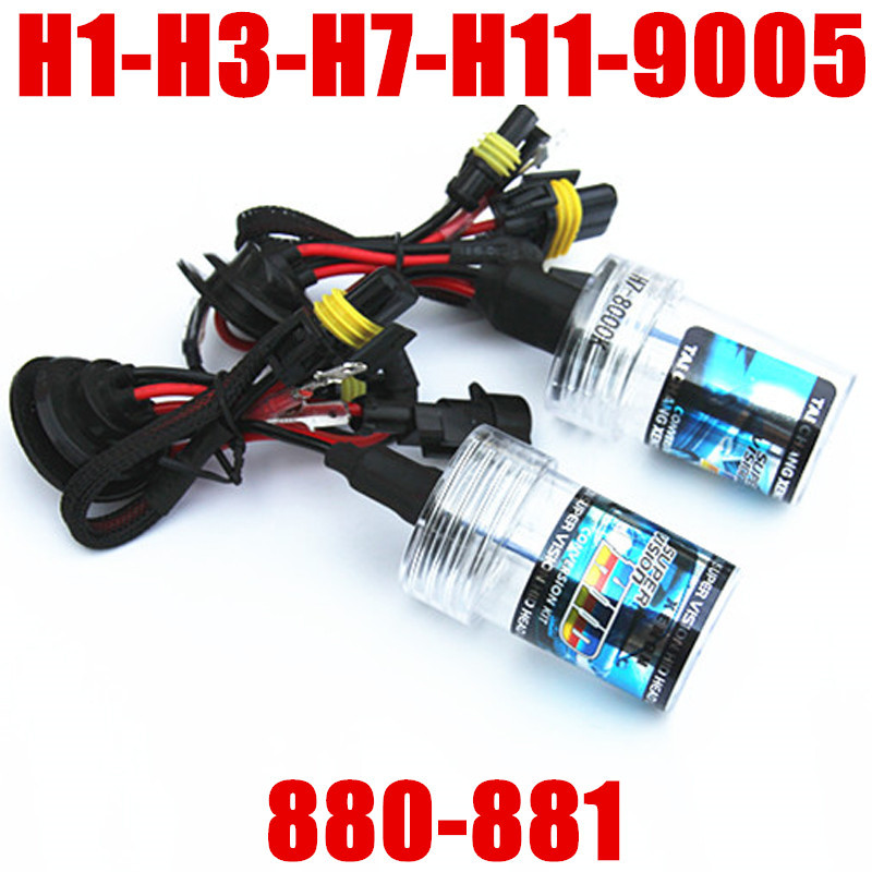 12V 55W car HID XENON H7 6000K 8000K 4300K 10000K H3 H1 9005 9006 H11 880 881 headlight kit