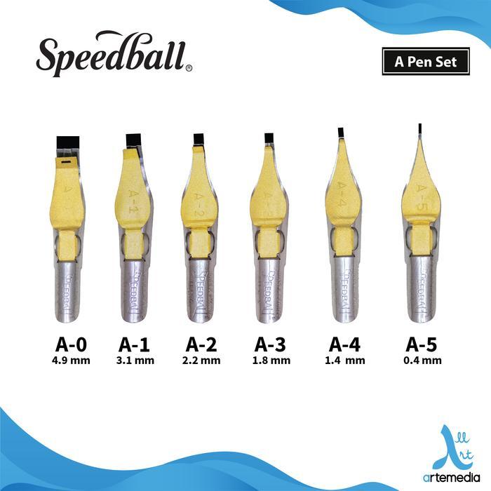 Mata Pena Kaligrafi Speedball A Square Nibs Calligraphy