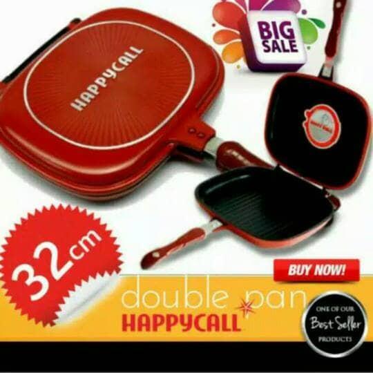 TEFLON/ WAJAN HAPPY CALL DOUBLE PAN JUMBO 32INC ORIGINAL QUALITY