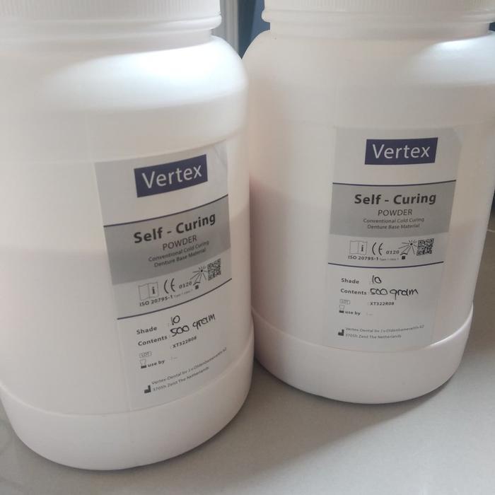 Powder otomatis acrylic Vertex self curing 500 gram