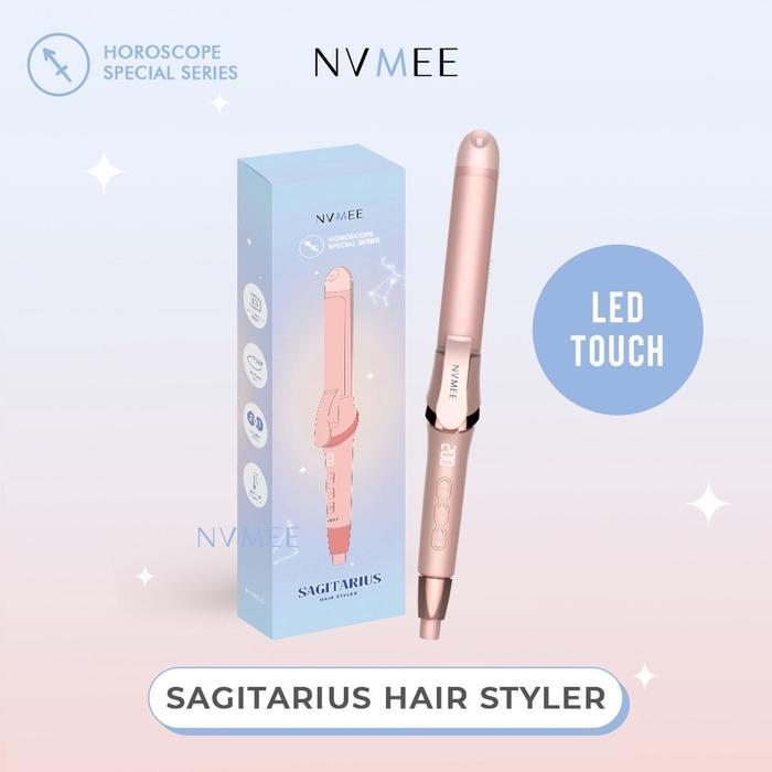 NVMEE - Catokan Rambut 2in1 LED Touch Sagitarius Hair Styler