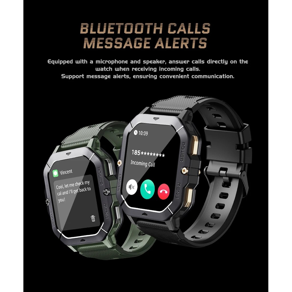 For Cubot KingKong Power Star KingKong 9 8 Smart Watch Men Sports Modes Bluetooth Call Smartwatch