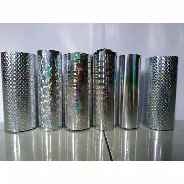 stiker hologram sisik ikan