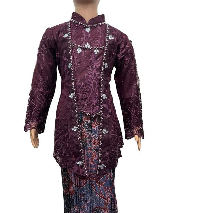set kebaya kutubaru hijab anak anak free hijab/ kebaya anak keodagan/ kebaya wisuda anak/ kebaya