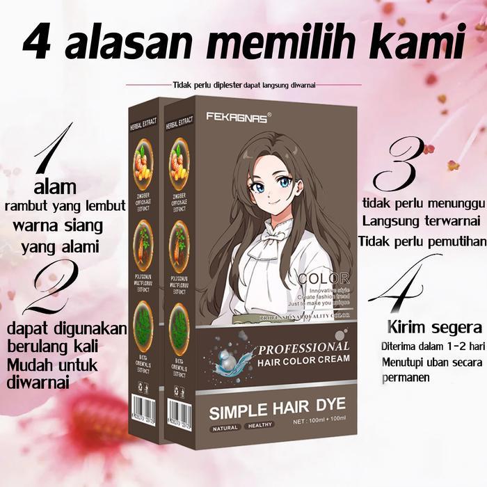 Warna Rambut Yang PopulerHalal Fekagnas Pewarna Rambut Halal Hair Color Tidak Perlu Pemutihan