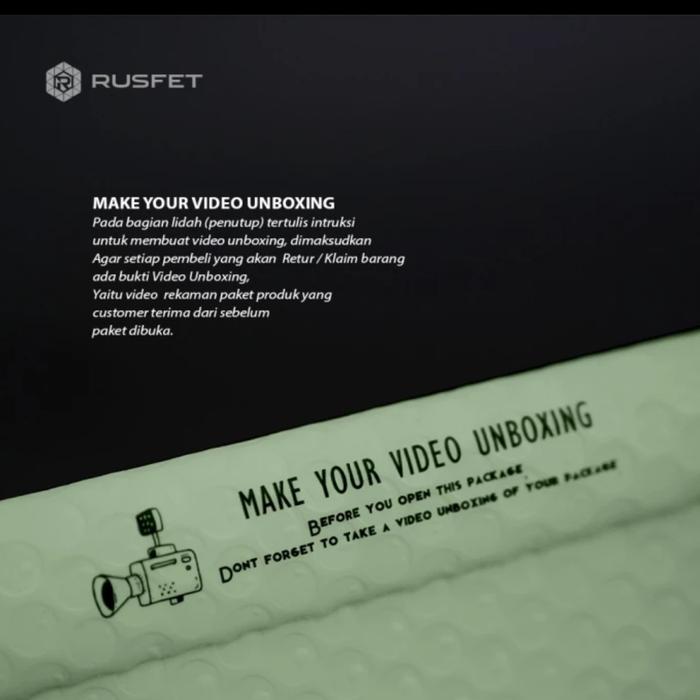 [] AMPLOP BUBBLE MAILER HIJAU BUBBLE WRAP ENVELOPE BLUE RUSFET 18X23