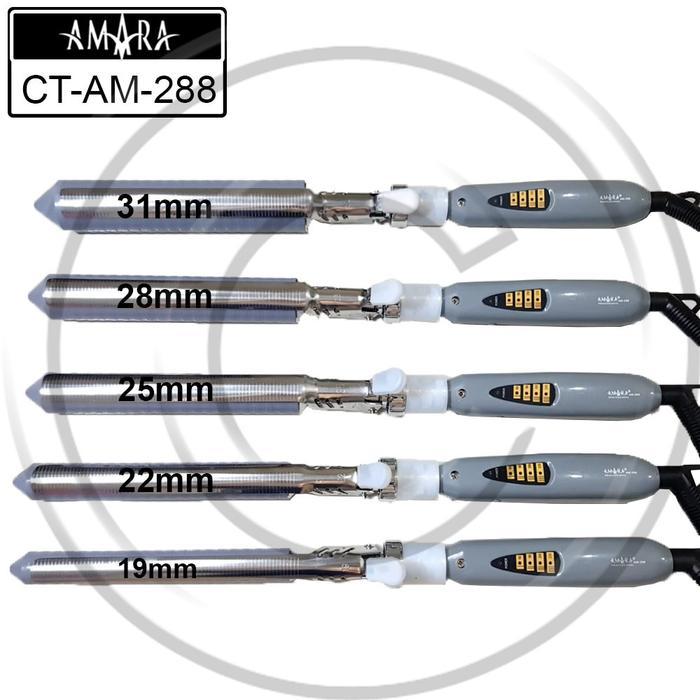 AMARA / CT AM-288 / Curlingtong (Klintong) (Pengeriting) (Curly) Rambut catok wave tidak steker eu