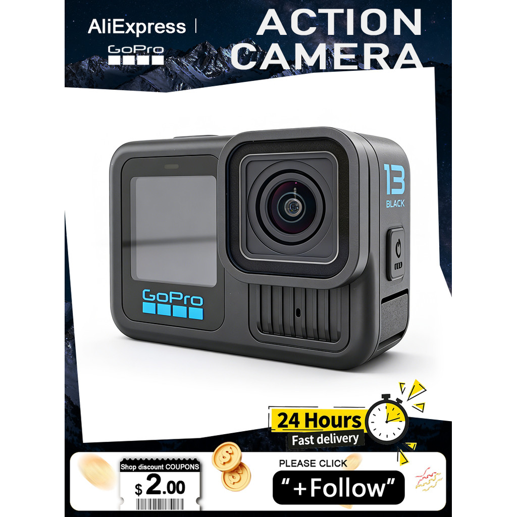 GoPro HERO 13 Black Action Camera Go Pro 13 HERO Camera GoPro Camera 5k HERO 13 Digital camera