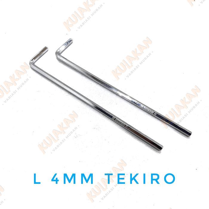 "New" Tekiro Kunci L Satuan 3mm 4mm 5mm 6mm Hex Key Long L 4 5 6 Ecer Tekiro