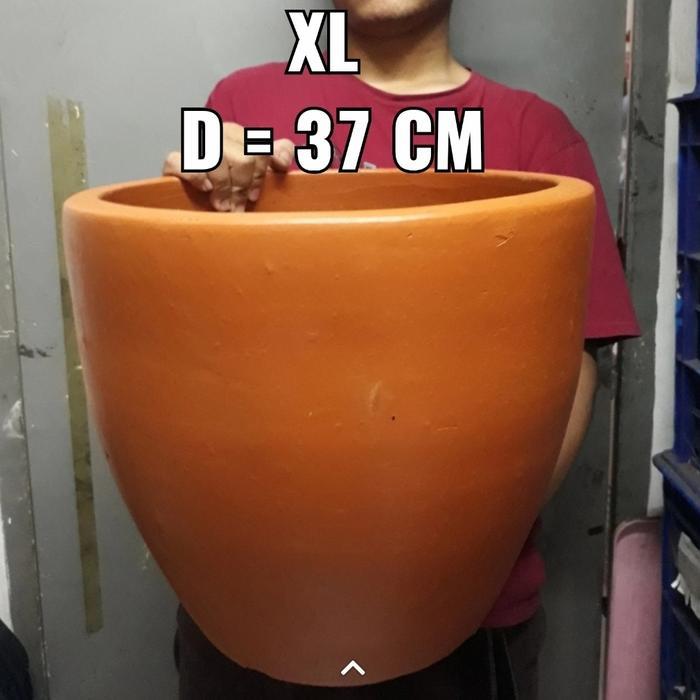 "New" pot gerabah guci jumbo, pot tanah liat besar, khusus go jek