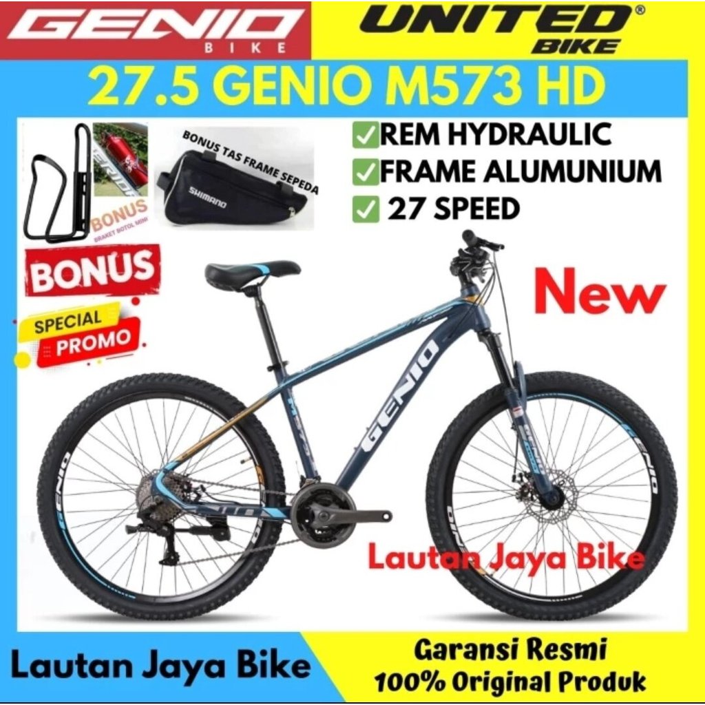 PROMO Sepeda Gunung 27.5 MTB Genio M573 Rem Hydraulic
