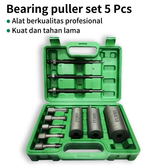ISKU TREKER BEARING CVT SET 5 PCS ALAT CABUT LAHER DALAM INTERNAL BEARING PULLER MOTOR MATIC