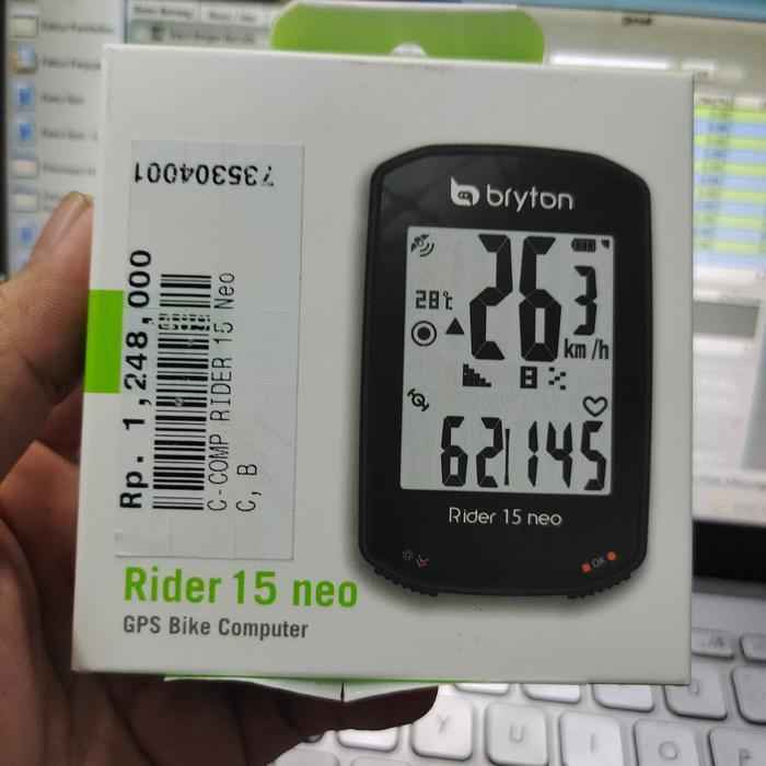 Bryton Rider 15 Neo C-Comp Gps Cadence Bike Computer Speedometer Bryton Rider 15 Neo Bundle Garansi