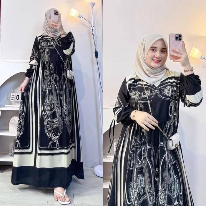 Gamis Anjani Pita-Gamis Anjani Rayon Motif-Gamis Anjani Rayon Diamond-Gamis Rayon Kekinian Terbaru