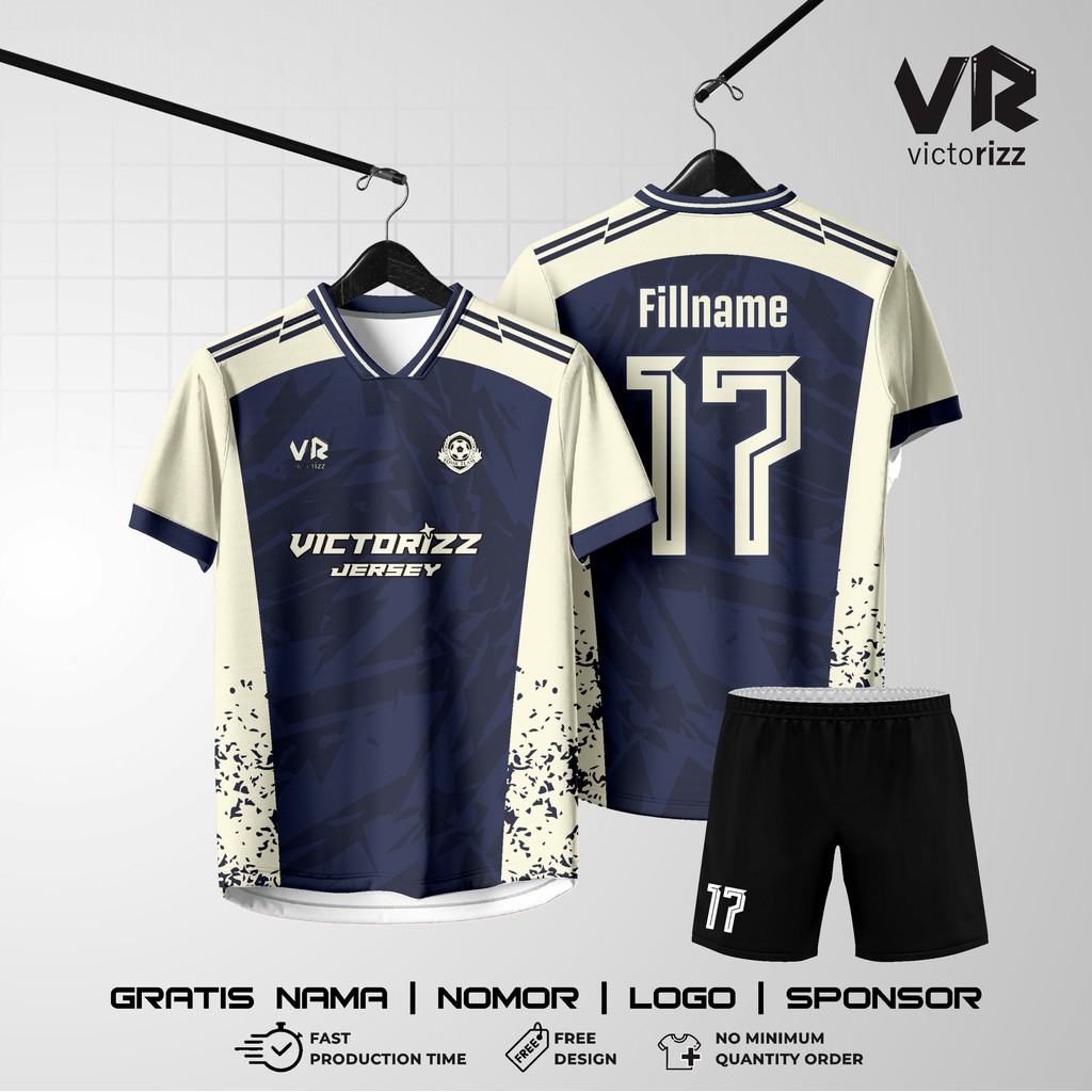 JERSEY FULL PRINTING FREE CUSTOM DESIGN CUSTOM NAMA DAN NOMOR | JERSEY FUTSAL/SEPAK BOLA/BADMINTON/V