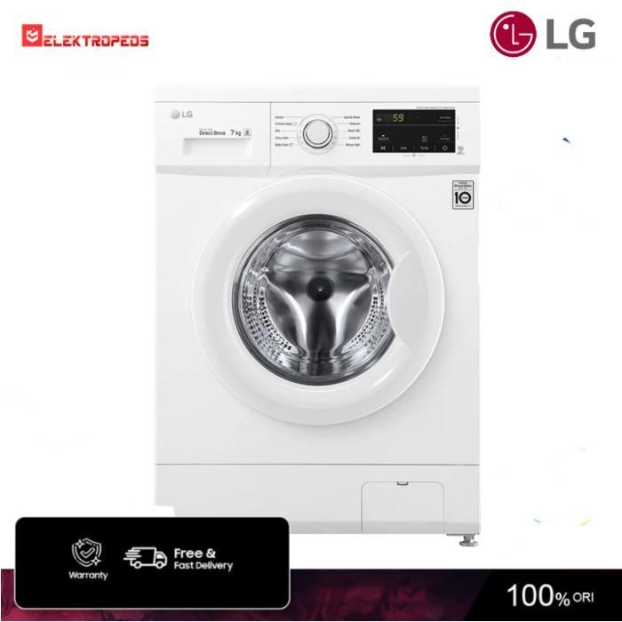 PROMO BIG SALE LG Mesin Cuci Front Loading Washer Inverter 7Kg FB1207S6W - Mesin Cuci -  LG Mesin Cu