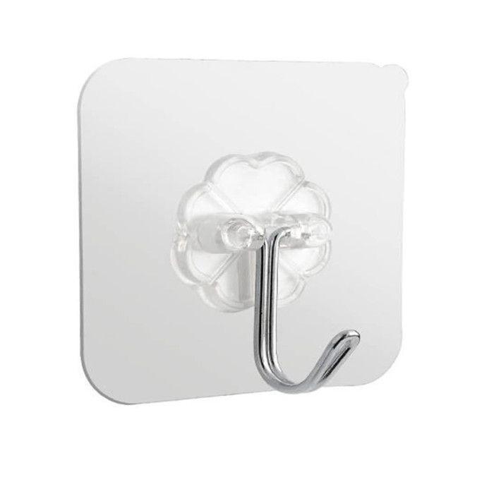 Gantungan Hook Tempel Dinding / Gantungan Tempelan Hook Serbaguna Plastik Stainless