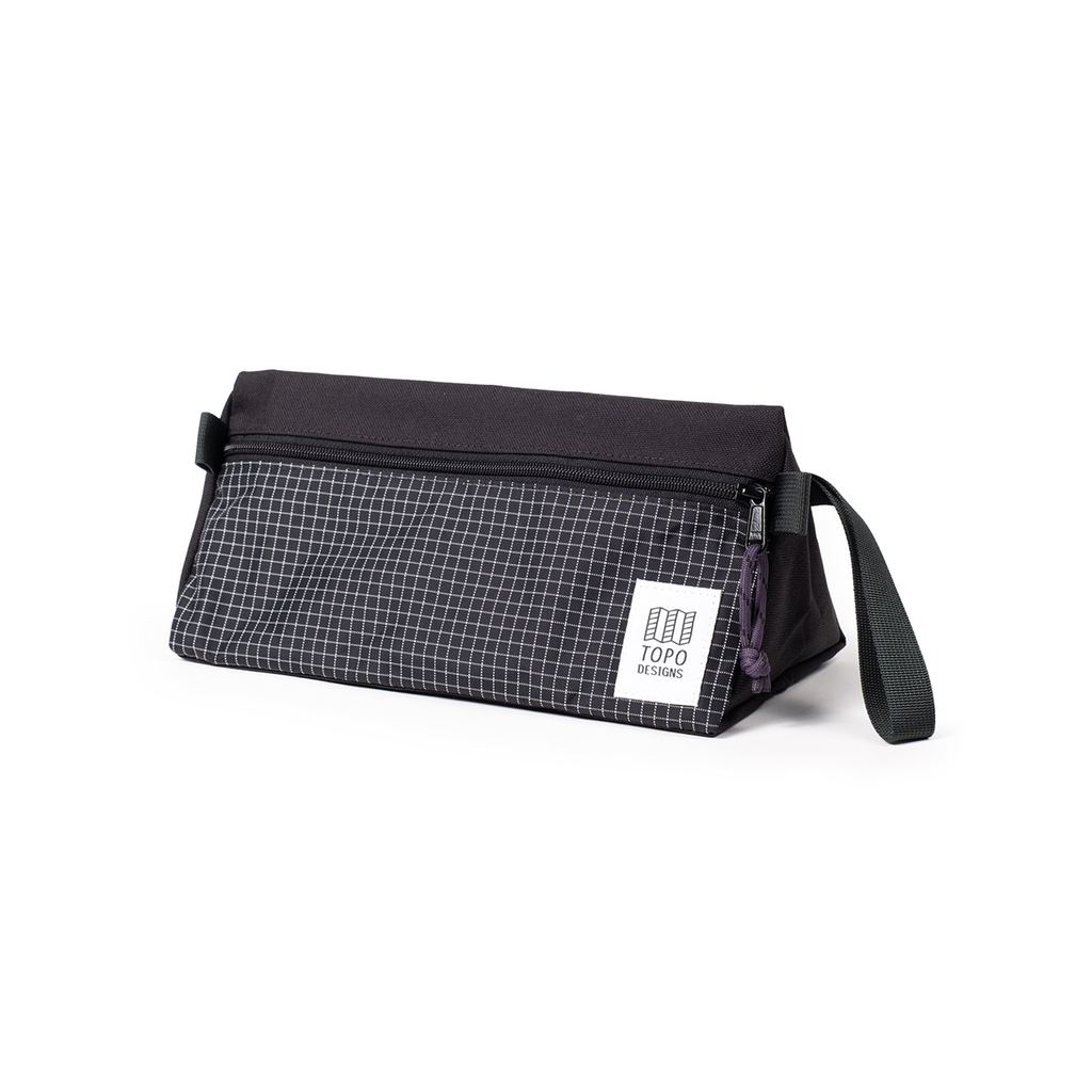 Tas Pria Topo Designs Dopp Kit Organizer Pouch - Black/Grid