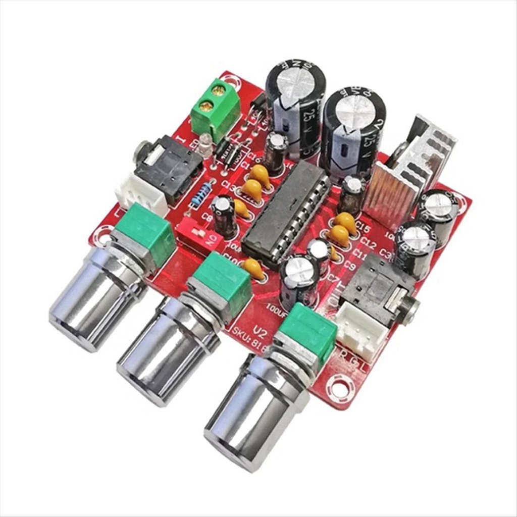 YOC-BBE XR1075 Preamp Tone Board With Treble And Bass Adjustment Audio Equalizer Pre Amplifier For
