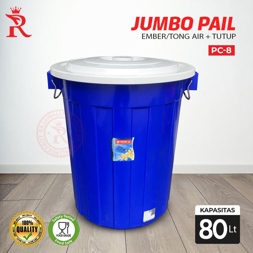 Ember Tong Air 80 Liter Jumbo dengan Tutup Lion Star PC-8