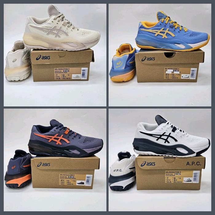 ASICS Resolution X Sepatu Tenis Lapangan dan Padel Tersedia dalam Berbagai Warna dan Desain Menarik