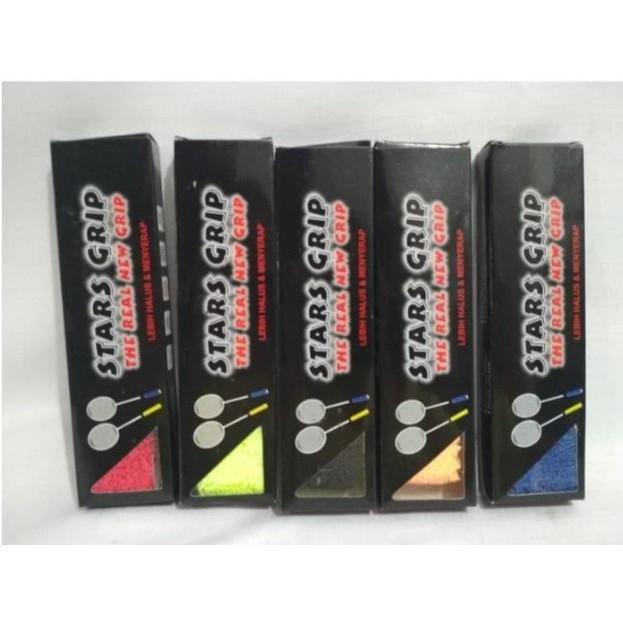 GRIP HANDUK RAKET STAR GRIP- TOWEL GRIP BADMINTON ISI 1BOX STAR GRIP BAHAN MICRO FIBER ANTI SLIP