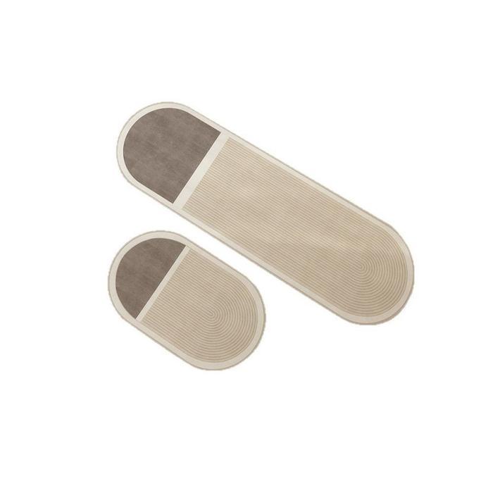 Keset Diatomite Serap Air Anti Slip Oval Diatomite Keset Dapur Keset Dapur Khusus