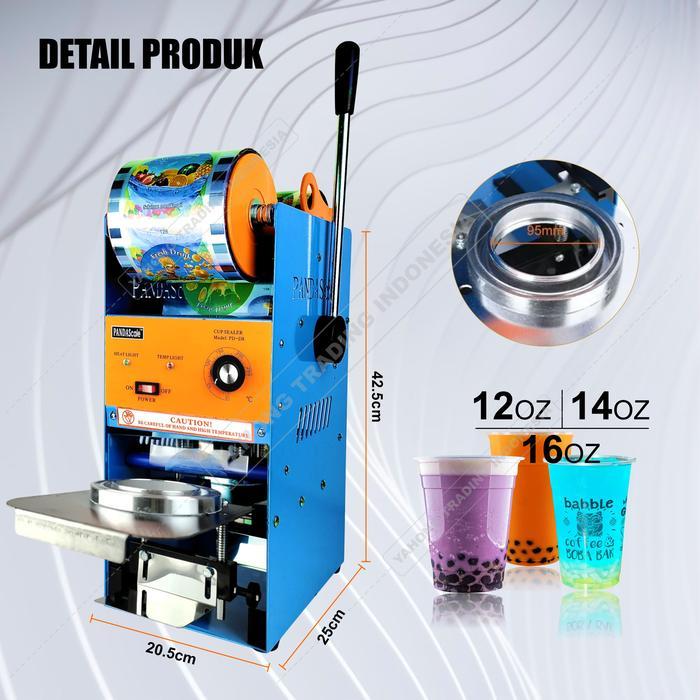 ALAT PRES GELAS MINUMAN MESIN PRESS CUP SEALER + KAYU