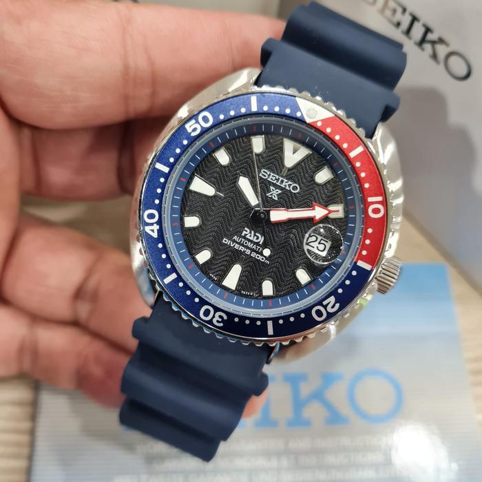 Jam Tangan Pria Seiko Padi Strap Rubber Blue