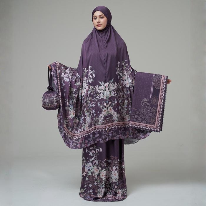 JANNA Ayasha Prayer Set Mukena Raya Lebaran Series Premium Silk Set Sajadah