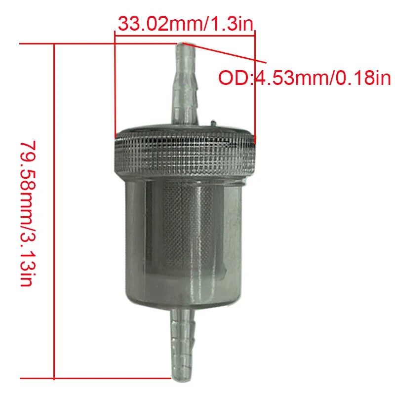 5X Universal Air Diesel Filter Parking Heater Fuel Oil Filter Water Separator Replacement Fit Truck