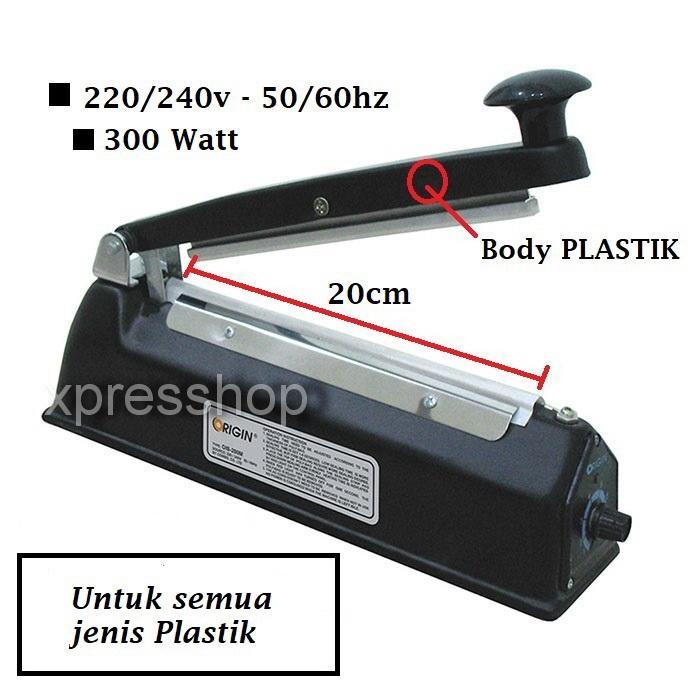 JTTOP" MESIN PRESS SEALER / ALAT PRESS PLASTIK / IMPULSE SEALER ORIGIN 200P