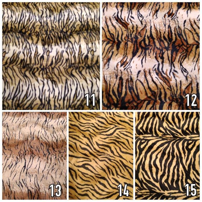 "New" Kain Bulu Beludru Motif Bulu Hewan / Bulu Macan Polyester - Animalia - Kain Kursi Furniture /