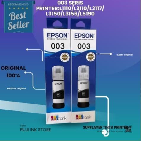 "New" TINTA EPSON 003 BK ORIGINAL